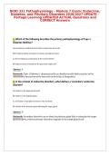 BIOD 331 Pathophysiology - Module 7 Exam&colon; Endocrine&comma;&NewLine;Diabetes&comma; and Pituitary Disorders 2026&sol;2027 UPDATE &ndash;&NewLine;Portage Learning UPDATED ACTUAL Questions and&NewLine;CORRECT Answers