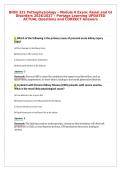 BIOD 331 Pathophysiology - Module 8 Exam&colon; Renal and GI&NewLine;Disorders 2026&sol;2027 &ndash; Portage Learning UPDATED&NewLine;ACTUAL Questions and CORRECT Answers