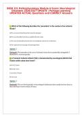 BIOD 331 Pathophysiology Module 6 Exam&colon; Neurological&NewLine;Disorders 2026&sol;2027 UPDATE &vert; Portage Learning&NewLine;UPDATED ACTUAL Questions and CORRECT Answers