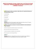 BIOD 351 Module 6 Exam&colon; Endocrine & GI Pharmacology&NewLine;2026&sol;2027 UPDATE UPDATED ACTUAL Questions and&NewLine;CORRECT Answers