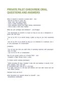 PRIVATE PILOT CHECKRIDE ORAL QUESTIONS AND ANSWERS&NewLine;&NewLine;