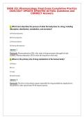 BIOD 351 Pharmacology Final Exam Cumulative Practice&NewLine;2026&sol;2027 UPDATE UPDATED ACTUAL Questions and&NewLine;CORRECT Answers