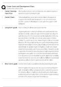 Career Goals and Development Plans &sol; Complete Study Guide & Exam Prep 2026 &sol; Score 100&percnt;&NewLine;&NewLine;