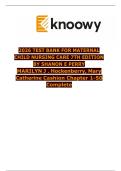 2026 TEST BANK FOR MATERNAL CHILD NURSING CARE 7TH EDITION BY SHANON E PERRY MARILYN J &period; Hockenberry&comma; Mary Catherine Cashion Chapter 1-50 Complete
