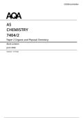 AQA AS Level and A Level Chemistry June 2026 All Question Papers and Markschemes &lbrack;VERIFIED&rsqb;