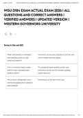WGU D184 EXAM ACTUAL EXAM 2026 &vert; ALL QUESTIONS AND CORRECT ANSWERS &vert; VERIFIED ANSWERS &vert; UPDATED VERSION &vert; WESTERN GOVERNORS UNIVERSITY&NewLine;