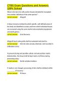 CTBS Exam Questions and Answers 100- Solved&period;docx&NewLine;&NewLine;