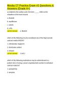 Mosby CT Practice Exam -2 Questions & Answers &lpar;Grade A&plus;&rpar;&period;docx&NewLine;&NewLine;