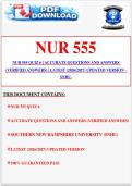 NUR 555 QUIZ 6 &vert; ACCURATE QUESTIONS AND ANSWERS &lpar;VERIFIED ANSWERS&rpar; &vert; LATEST &lpar;2026&sol;2027&rpar; UPDATED VERSION - SNHU&period;