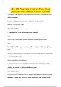 CLC 056 Analyzing Contract Costs Exam&NewLine;Questions with Verified Correct Answers