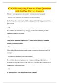 CLC 056 Analyzing Contract Costs Questions&NewLine;with Verified Correct Answers