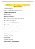 CSTR Practice Test Questions with Verified&NewLine;Correct Answers