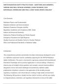 NMTCB RADIATION SAFETY PRACTICE EXAM &ndash; QUESTIONS AND ANSWERS &vert;&NewLine;VERIFIED AND WELL DETAILED ANSWERS &vert; EXAM TESTBANK &vert; PLUS&NewLine;RATIONALES &vert; DOWNLOAD AND PASS &vert; LATEST EXAM UPDATE 2026&sol;2027