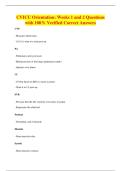CVICU Orientation&colon; Weeks 1 and 2 Questions&NewLine;with 100&percnt; Verified Correct Answers