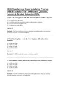 HUD Manufactured Home Installation Program &NewLine;&lpar;MHIP&rpar; Installer Test &ndash; 100 Practice Questions&comma; &NewLine;Answers & Detailed Rationales &lpar;2026&rpar;
