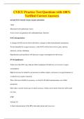 CVICU Practice Test Questions with 100&percnt;&NewLine;Verified Correct Answers