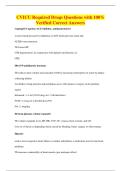 CVICU Required Drugs Questions with 100&percnt;&NewLine;Verified Correct Answers