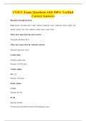CVICU Exam Questions with 100&percnt; Verified&NewLine;Correct Answers