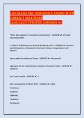 LOUISIANA PROPERTY AND CASUALTY INSURANCE EXAMS WITH CORRECT SOLUTIONS 2026&sol;2027&sol;UPDATED &sol;GRADED A&plus;