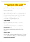 WGU D333 Ethics & the Law Questions with&NewLine;100&percnt; Verified Correct Answers