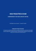 HESI Pediatrics Exam &ndash; Comprehensive Test Bank 2026&sol;2027 Edition