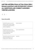 ANP 1106 MIDTERM EXAM ACTUAL EXAM 2026 &vert; HUMAN ANATOMY AND PHYSIOLOGY II EXAM &vert; ALL QUESTIONS AND CORRECT ANSWERS &vert; VERIFIED ANSWERS&NewLine;