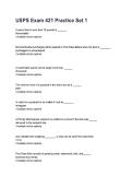 USPS Exam 421 Study Guide &vert; Practice Questions&comma; Answers & Exam Review 2026&sol;2027