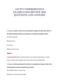 ATI PN COMPREHENSIVE&NewLine;EXAMINATION REVIEW 2026&NewLine;QUESTIONS AND ANSWERS