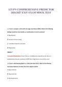 ATI PN COMPREHENSIVE PREDICTOR&NewLine;2026&sol;2027 EXIT EXAM MOCK TEST