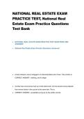 National Real Estate Exam Study Guide 2026&sol;2027 &vert; Practice Questions&comma; Answers & Licensing Exam Review