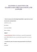 ILLINOIS CLASS B NON-CDL Exam Compilations with Complete & Verified Solutions