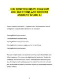 HESI Comprehensive Exam 2025 &vert; 400&plus; Practice Questions&comma; Answers & Nursing Exam Review