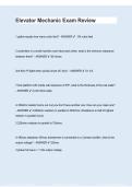 Elevator Mechanic Exam Review &vert; Elevator Technician Practice Questions&comma; Answers & Study Guide 2026&sol;2027