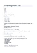 Bartending &ndash; Converted PDF 2026&sol;2027 &ndash; Study Guide&comma; Training Notes & Practice Review