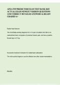 APEA FNP Predictor Exam Test Bank 2026&sol;2027 &ndash; Practice Questions&comma; Answers & Study Guide