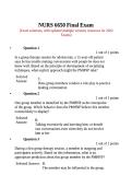 NURS 6650 2026&sol;2027 &ndash; Study Guide&comma; Midterm & Final Exam Review