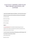 IAAP CPACC CERTIFICATION EXAM&NewLine;PREP 2026&sol;2027 QUESTIONS AND&NewLine;ANSWERS