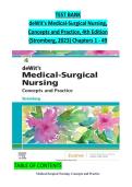Test Bank for deWit&rsquo;s Medical-Surgical Nursing&colon; Concepts and Practice&comma; 4th Edition by Stromberg &vert; Chapters 1&ndash;49 &vert; Questions & Answers &vert; Complete Exam Prep