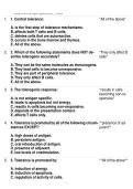 Kuby Immunology Chapter 16 &ndash; Tolerance&comma; Autoimmunity&comma; and Transplantation 2026&sol;2027 &ndash; Study Guide&comma; Practice Questions & Exam Review