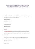 IAAP CPACC CERTIFICATION MOCK&NewLine;EXAM QUESTIONS AND ANSWERS