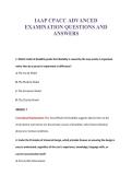 IAAP CPACC Exam Compilations with Complete & Verified Solutions