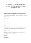 IAAP CPACC COMPREHENSIVE&NewLine;CERTIFICATION EXAM QUESTIONS&NewLine;AND ANSWERS