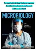 Test Bank for Microbiology&colon; The Human Experience&comma; 2nd Edition by John W&period; Foster & Joan L&period; Slonczewski &vert; Chapters 1&ndash;27 &vert; Questions & Answers &vert; Complete Exam Prep