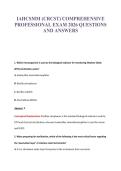 IAHCSMM &lpar;CRCST&rpar; COMPREHENSIVE&NewLine;PROFESSIONAL EXAM 2026 QUESTIONS&NewLine;AND ANSWERS