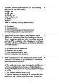 Blood Bank &ndash; Serologic and Molecular Testing 2026&sol;2027 &ndash; Practice Questions&comma; Answers&comma; Study Guide & Exam