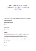 FREC 3 COMPREHENSIVE&NewLine;EXAMINATION QUESTIONS AND&NewLine;ANSWERS