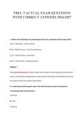 FREC 5 ACTUAL EXAM QUESTIONS&NewLine;WITH CORRECT ANSWERS 2026&sol;2027