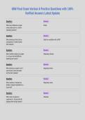 68W Final Exam Version A Practice Questions with 100&percnt;&NewLine;Verified Answers Latest Update