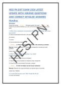 HESI PN EXIT EXAM 2026 LATEST &NewLine;UPDATE WITH VERIFIED QUESTIONS &NewLine;AND CORRECT DETAILED ANSWERS &NewLine;Hondros 