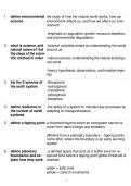 EVSC 100 Study Guide 2026&sol;2027 &vert; Environmental Science Exam Review & Practice Questions